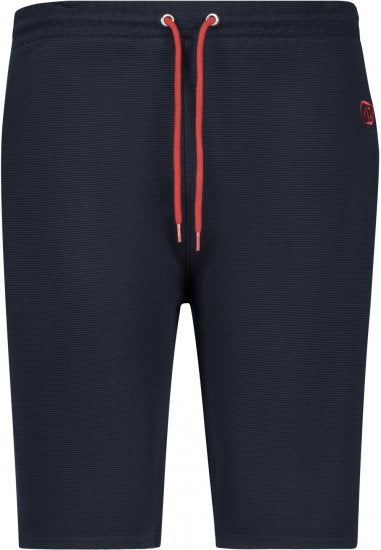 Tummansiniset strukturoidut collegeshortsit