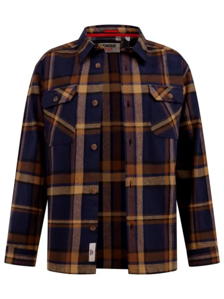 Sininen ruudullinen overshirt flanellipaita