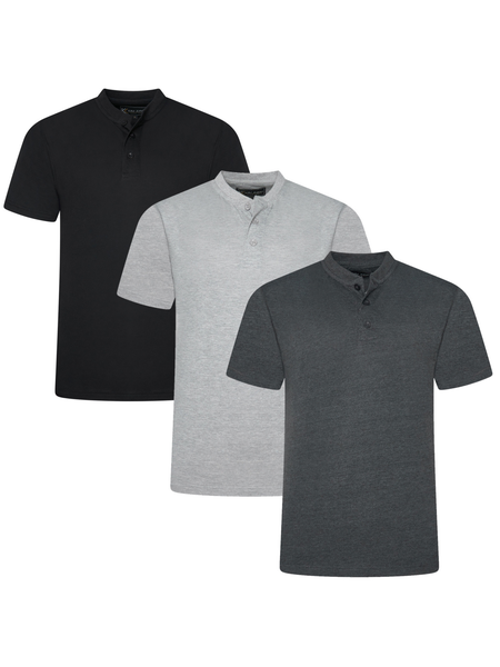 Nappikaulus t-paidat 3 kpl/pkt