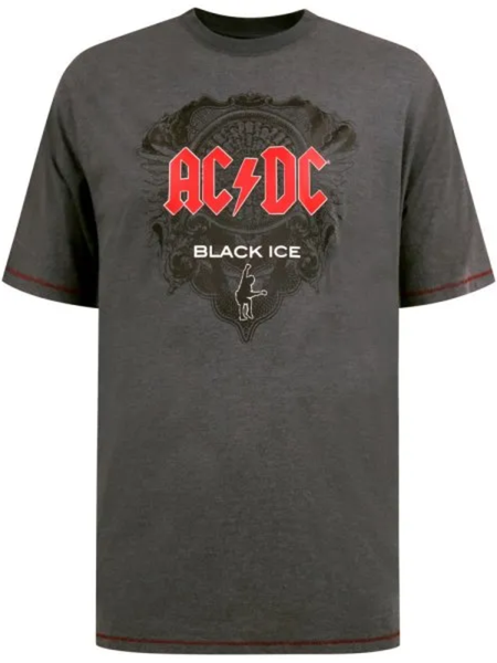 Tumman harmaa AC/DC t-paita