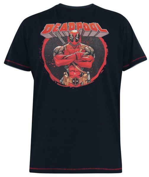 Tummansininen Deadpool t-paita