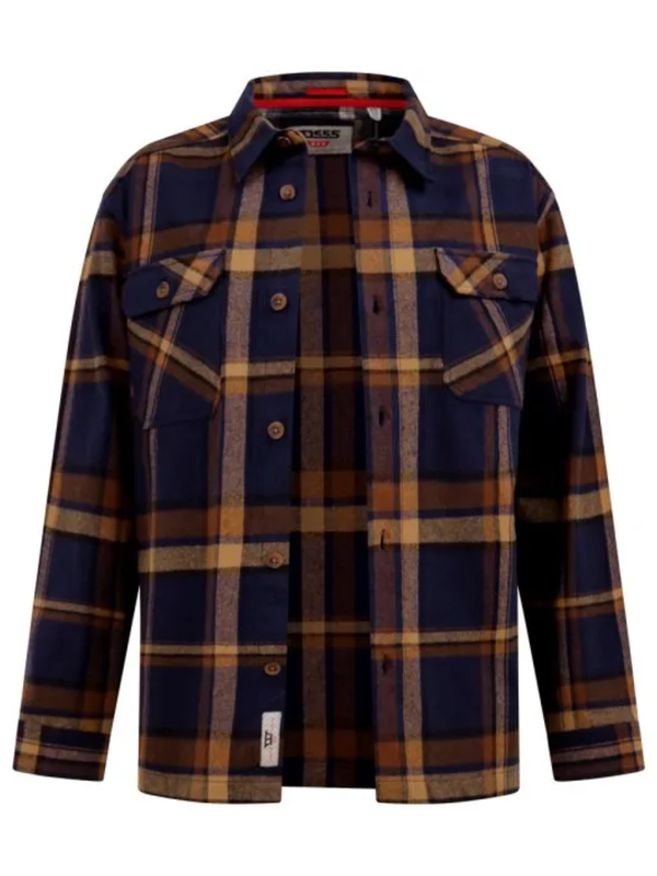 Sininen ruudullinen overshirt flanellipaita