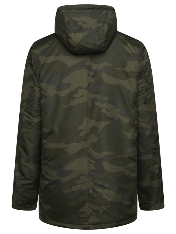 Maastokuvioitu toppatakki