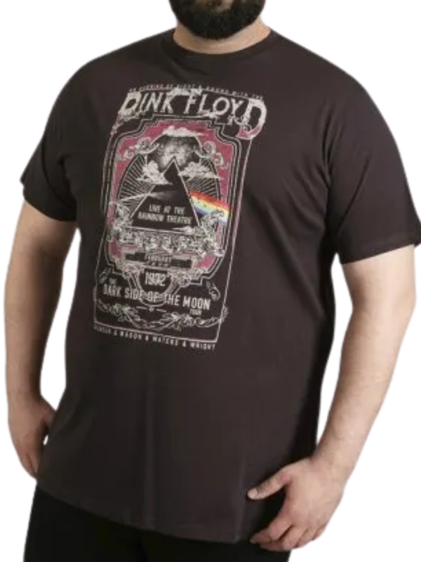 Tumman harmaa Pink Floyd t-paita