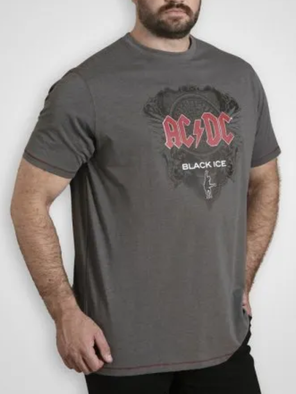 Tumman harmaa AC/DC t-paita