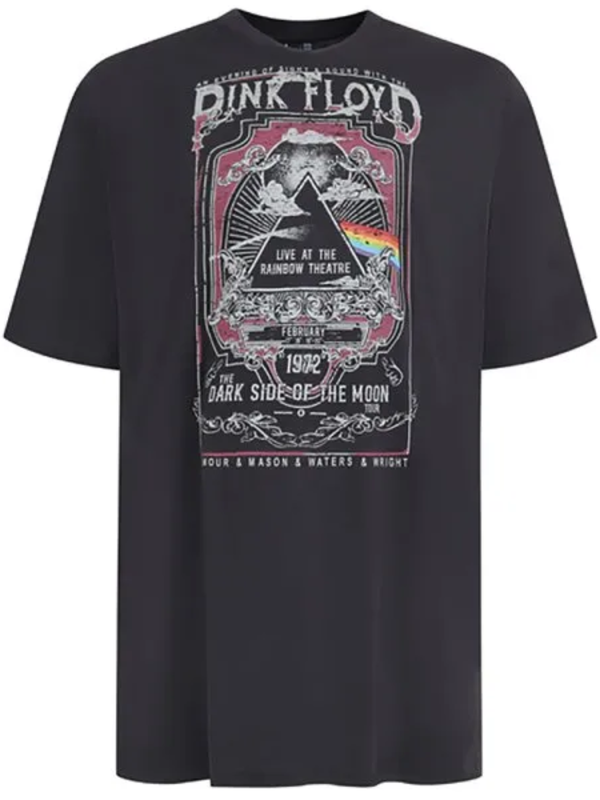 Tumman harmaa Pink Floyd t-paita