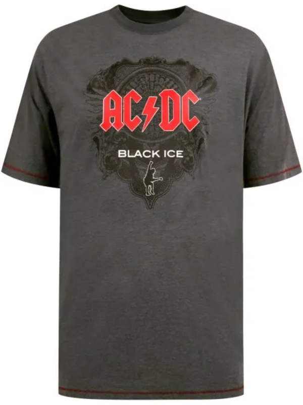 Tumman harmaa AC/DC t-paita