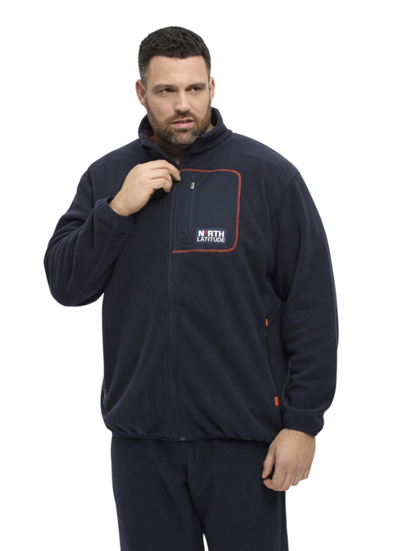 Tumman sininen fleecetakki